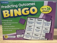 Lakeshore Predicting Outcomes Bingo - Ages 7 - Gently Used