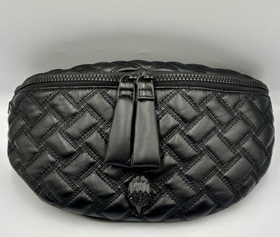 Kurt Geiger Parquet Padded Drench Lammleder Leder Gürteltasche Groß Neu