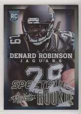 2013 Panini Absolute Rookie Spectrum Platinum /10 Denard Robinson #124 0f6