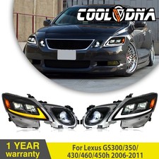 LH+RH Upgrade Full LED Headlights For  2006-2011 Lexus GS300 GS350 GS450H GS460