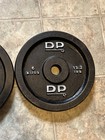 Vintage DP Barbell Weights (2) 13.2lbs Plates 26.4lbs  Total= 12 Kilos — photo 3