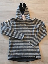 Chillaz Gia Stripes Hoody Women Hoodie  Ladies Anthracite Melange SIZE 10/ EU 40
