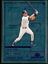 Derek Jeter 1999 Upper Deck MVP Swing Time Diagram Insert #12 New York Yankees