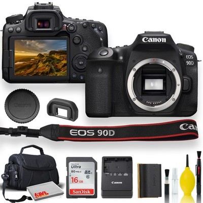 Canon EOS 90D DSLR Camera Starter Bundle 13803316186|