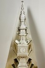 Tall Crystal Cut Glass Obelisk 12” high intricately detailed — photo 7
