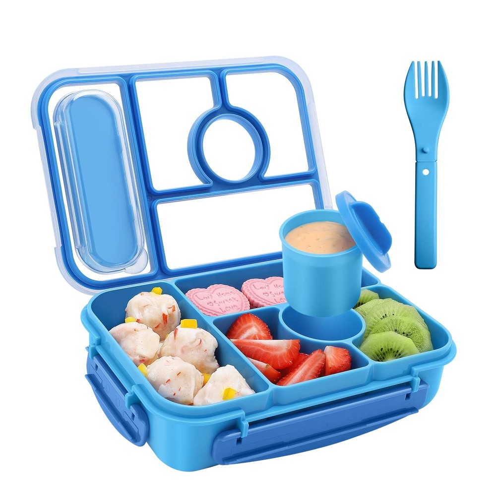 Bento Box Adult Lunch Box Kids,Lunch Containers for Adults/Kids/Toddler,5 Com...