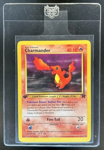 2000 Pokemon Team Rocket First Edition Charmander #50/82