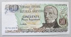 Argentina 50 Pesos Argentinos 1983-85 Unc