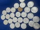 Lot of 25 US Coins, Indian Head Cents, Buffalo Nickels, Silver & More