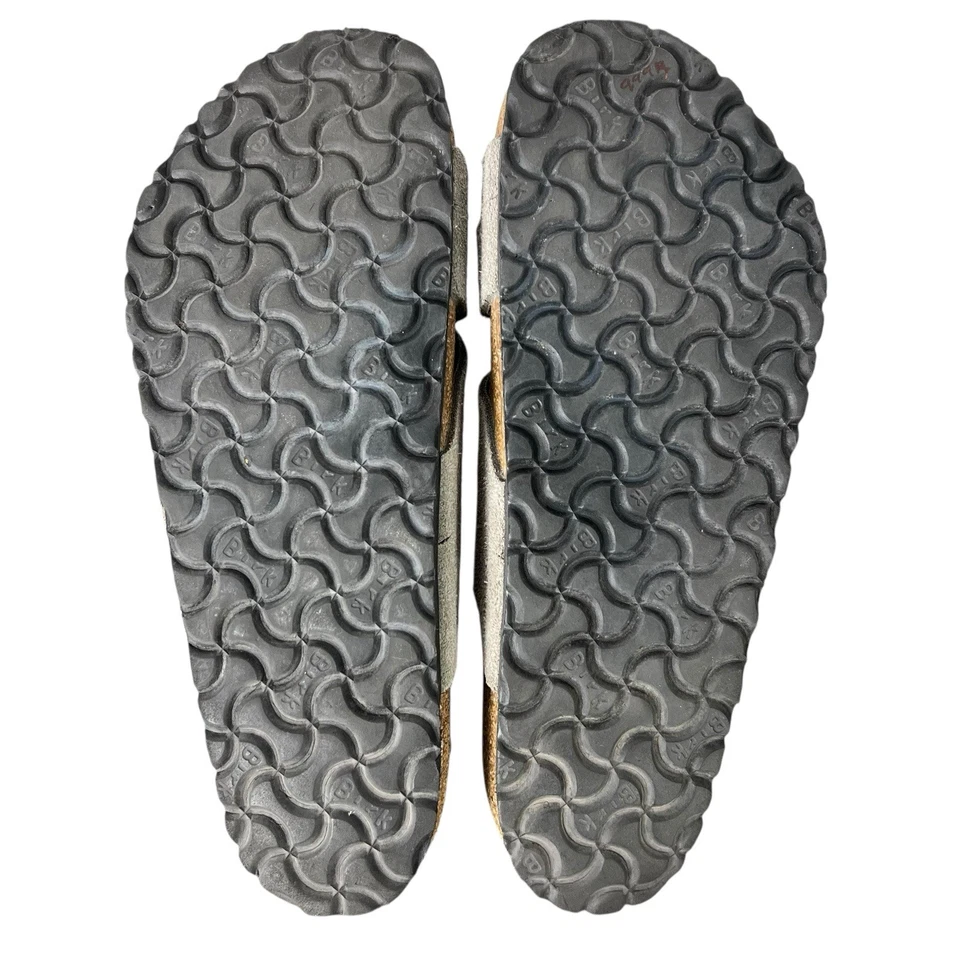 Birkenstock 男式尺寸 42 L 11 M 9 Lugano Mink 灰色麂皮绒懒人凉鞋 — 第 3/4 张图片