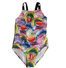 Molo Nakia Swimsuit Bathing Girls Size 7 in Balloons 50+ UV Protection