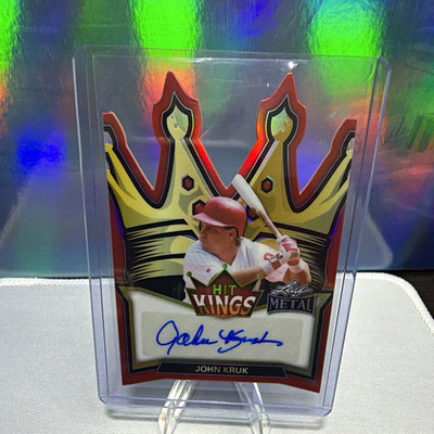 Leaf Metal Hit Kings John Kruk Auto 1/1 Baseball Card HA-JK1 2025