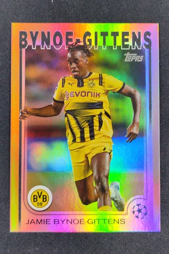 2025 Topps UEFA Champions League Jamie Bynoe-Gittens Gold /50 #58