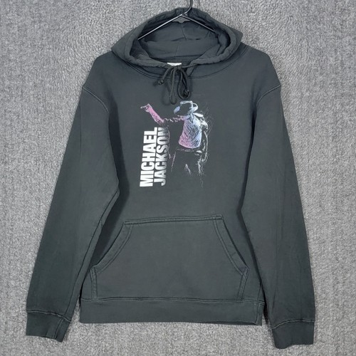 Michael Jackson Hoodie Mens Medium Black Sweatshirt Pullover King Of Pop - 第 1/12 張圖片