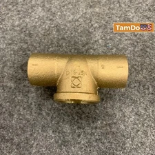 Nibco 712-LF 1" Tee C X C X F Cast DZR Brass Lead-Free Plumbing Fitting