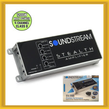 Soundstream ST4.1200D Stealth Series 1200W Class D 4-Channel Car Amplifier NEW