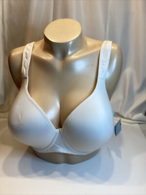 Dorina white bra size 42c new back closure full coverage