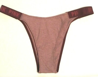 Victorias Secret Sexy Ruby Red Itsy-Brazilian Panties Size S Ribbed Cotton  NWT
