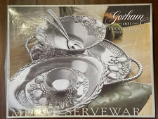 Gorham 1831 Country Terrace 2 Piece Chip and Dip  16" x 12" x 2 1/2"