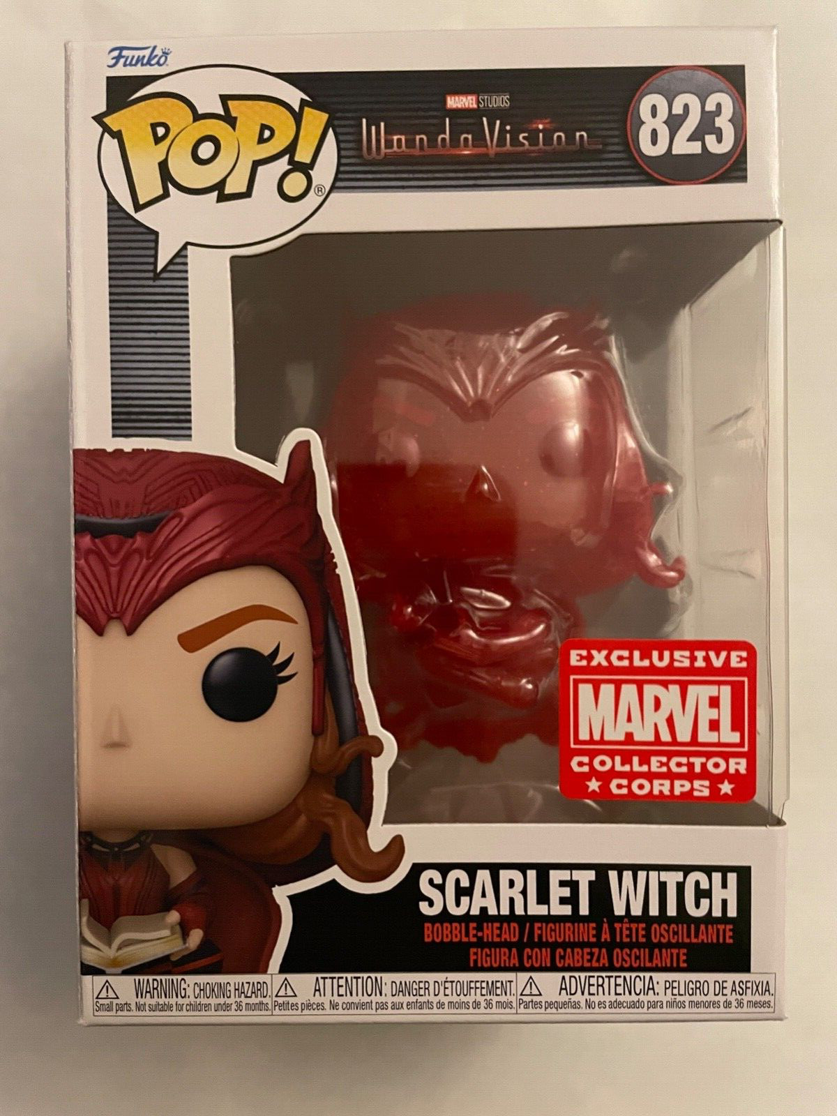 Funko Pop! Marvel Bruja Escarlata Marvel Cuerpo De Coleccionistas Exclusivo Wandavision Le
