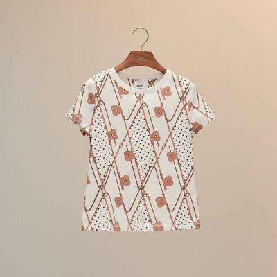 $670 NEW HERMES WOMEN TOP TEE SHIRT 