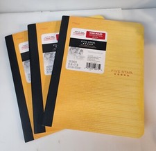 3-Pack Five Star Composition Notebooks College Ruled 100 Sheets Each School Supp