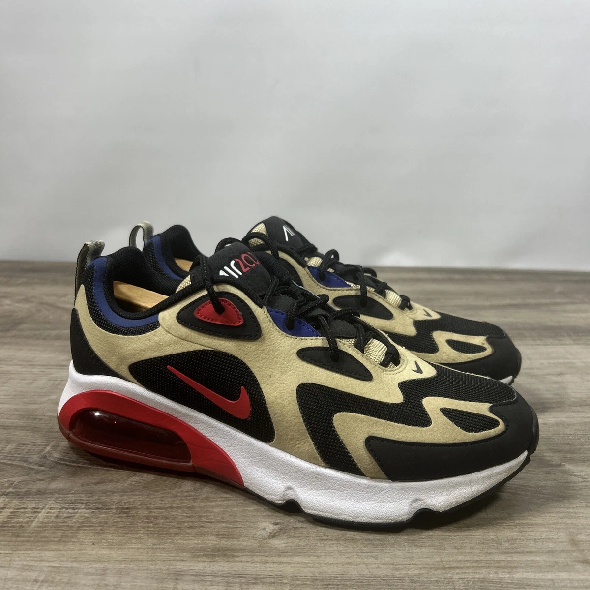 Air max 200 team hotsell gold university red black