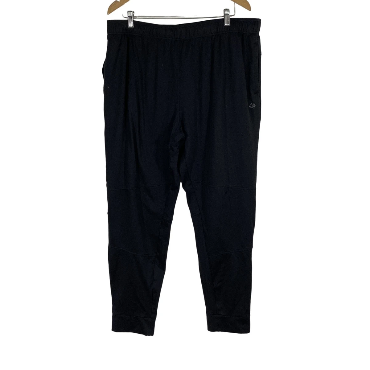 Men's Black Cotton Activewear Joggers