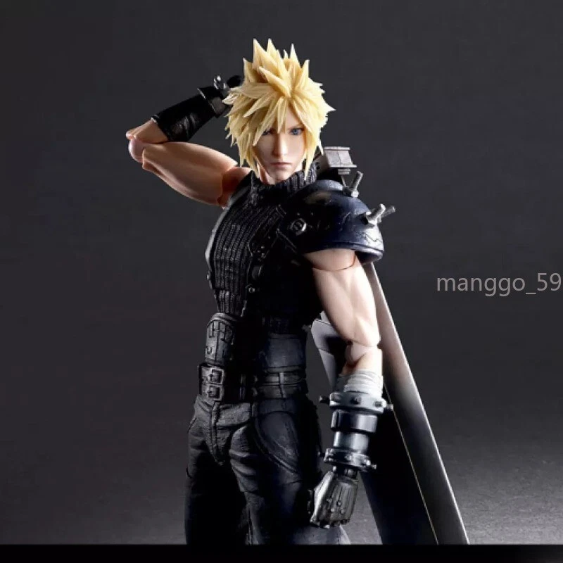 Figura de acción Play Arts Kai Final Fantasy VII Remake Cloud Strife en caja PVC regalo Foto 4 de 4