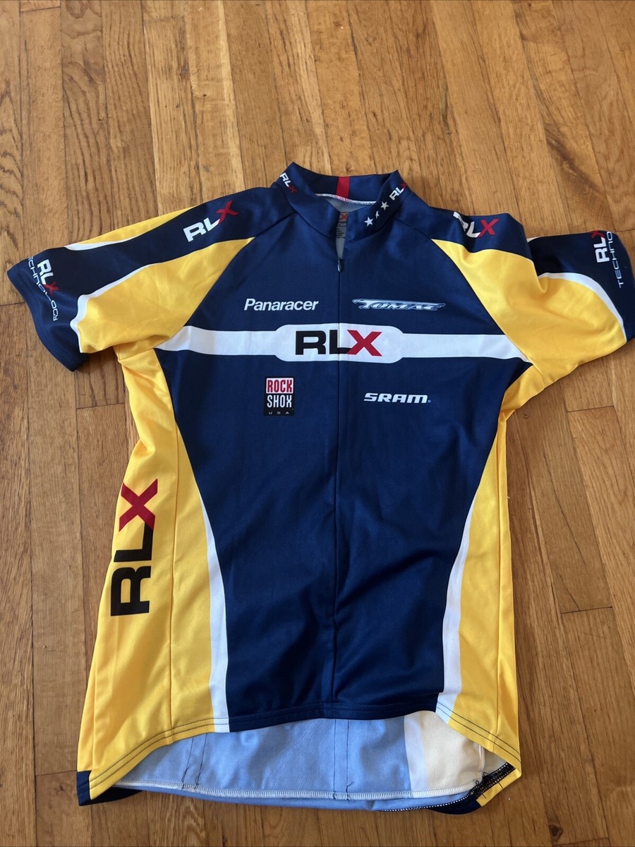 VTG Polo Sport RLX Ralph Lauren Cycling Jersey Mens Large Logos 3