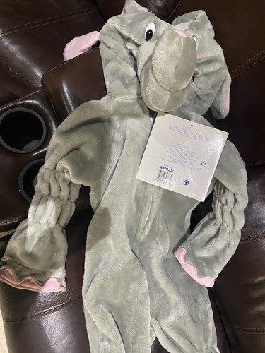 VTG Enchantment Kids Elephant Halloween Costume Gray & Pink Sz 6-6X 1997 Awesome - Picture 4 of 12