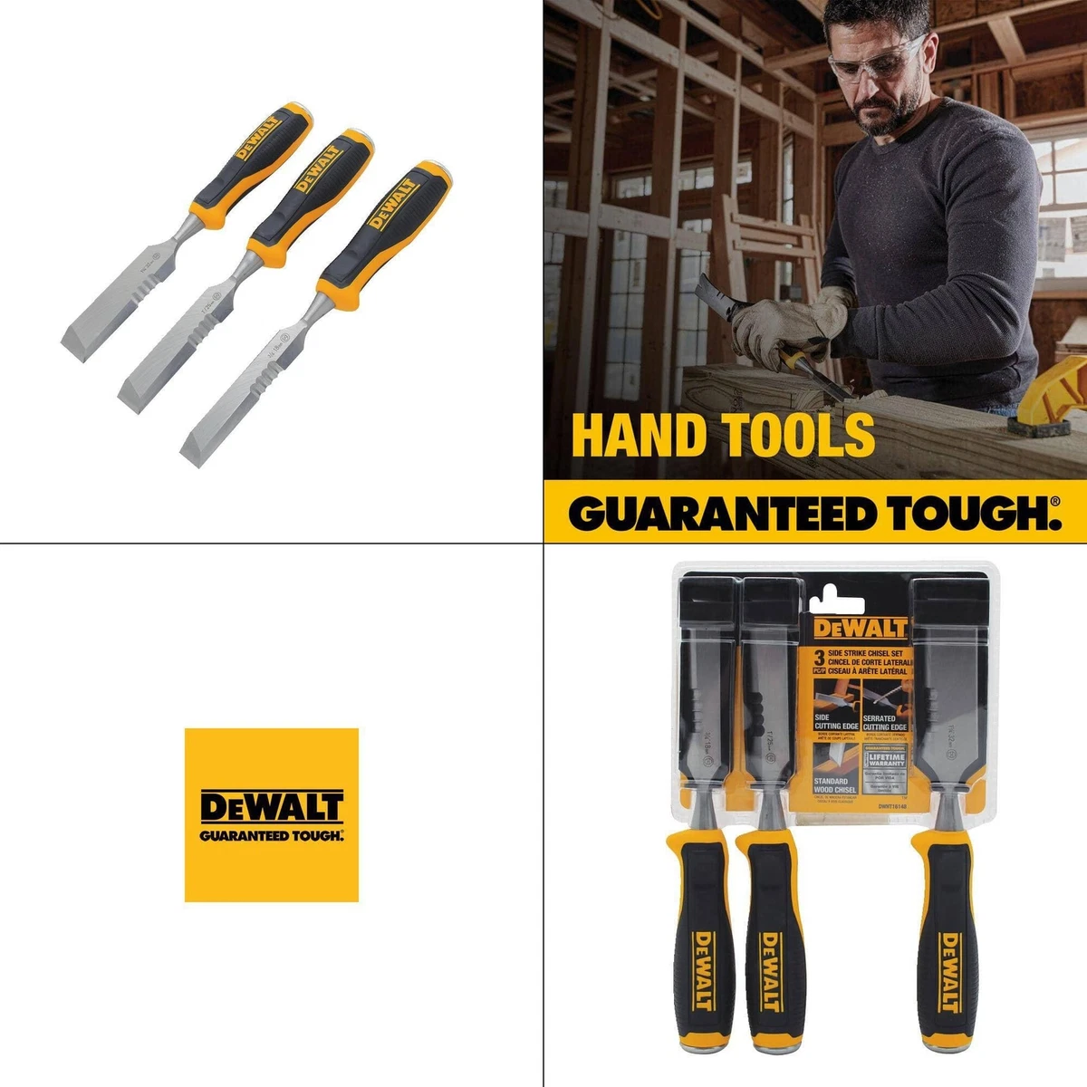 DeWalt 3 PC Side Strike Chisel Set