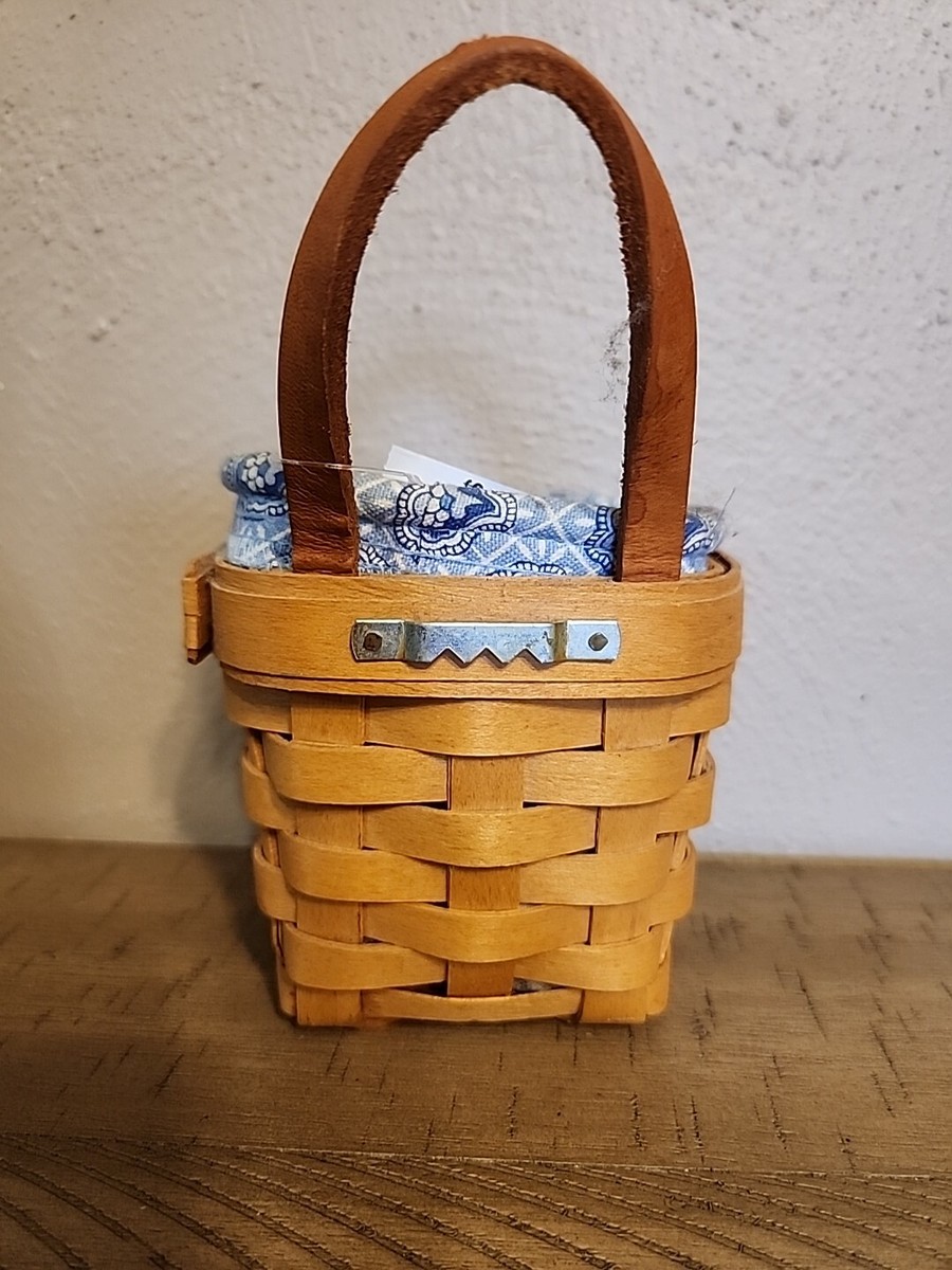 2000 Longaberger Basket with Blue Liner A7 | eBay