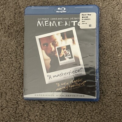 Memento (Blu-ray Disc, 2006) NEW AND SEALED