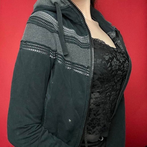 Lululemon / Vintage dark grey and black zip up hoodie 🖤🩶 - Picture 3 of 6