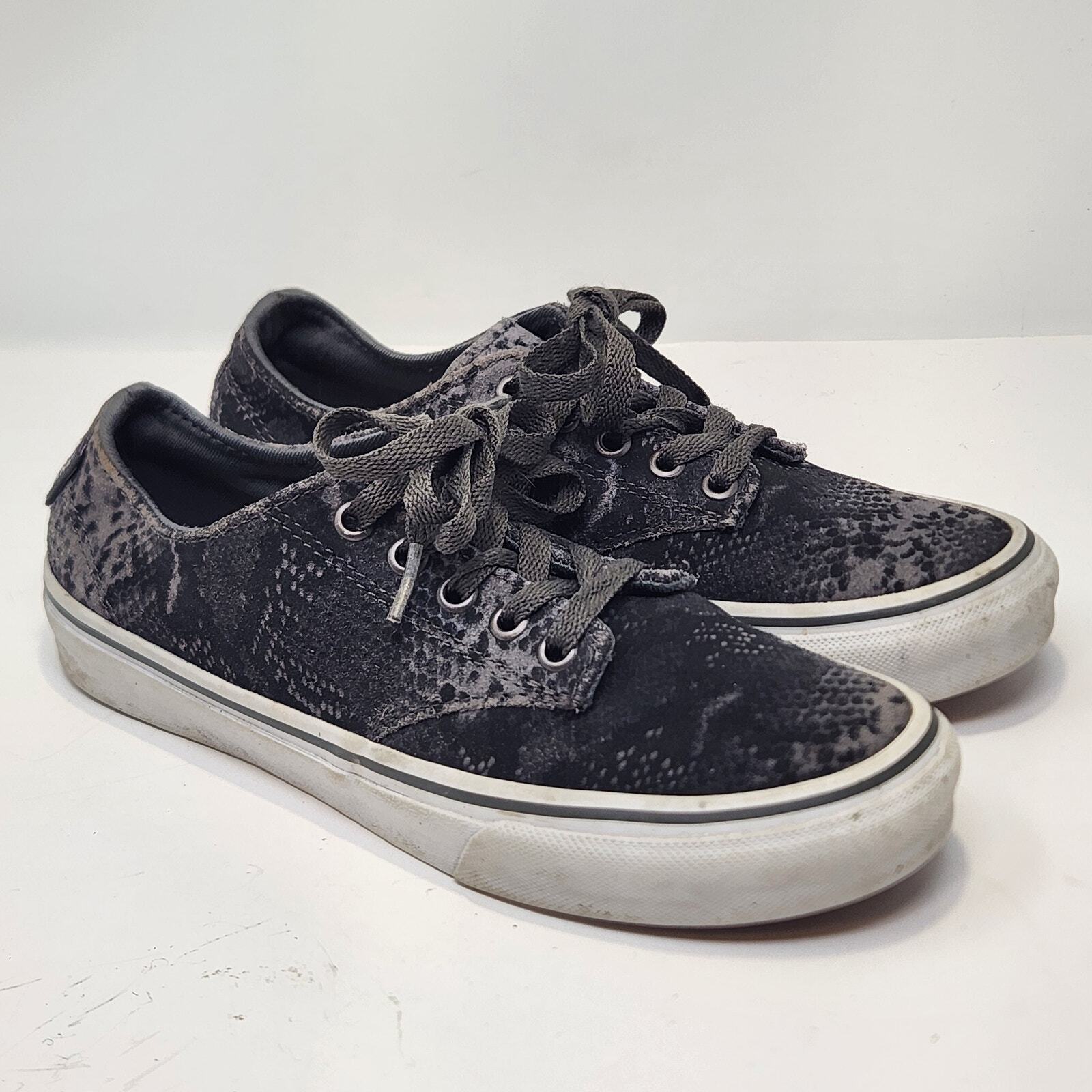 Vans Womens Camden Stripe Snake Print Suede Sneakers Size Low