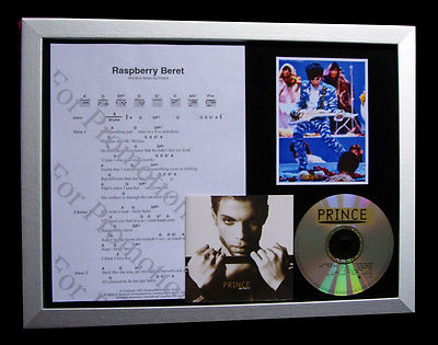 PRINCE Raspberry Beret GALLERY QUALITY MUSIC CD FRAMED DISPLAY+FAST GLOBAL SHIP