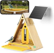 RELI Birddy® Original Smart Bird Feeder with Camera Solar Powered, Durable Mater