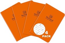 4 Pack All-Weather Memo Pocket Notebook Waterproof Notepad