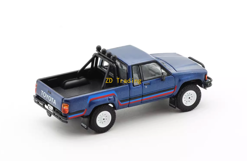 ZD GCD 1:64 Blue Hilux SR5 Xtra Cab Pickup Truck Model Diecast