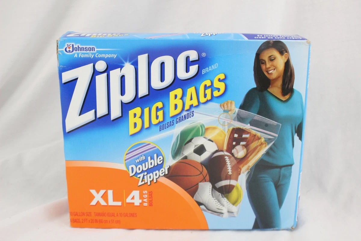 Ziploc Big Bags, X-Large - 4 bags