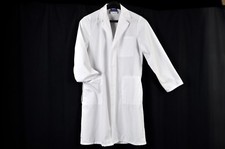Basic White 27" Ladies Consultation Jacket Crest Style 120 Button Front Size XS