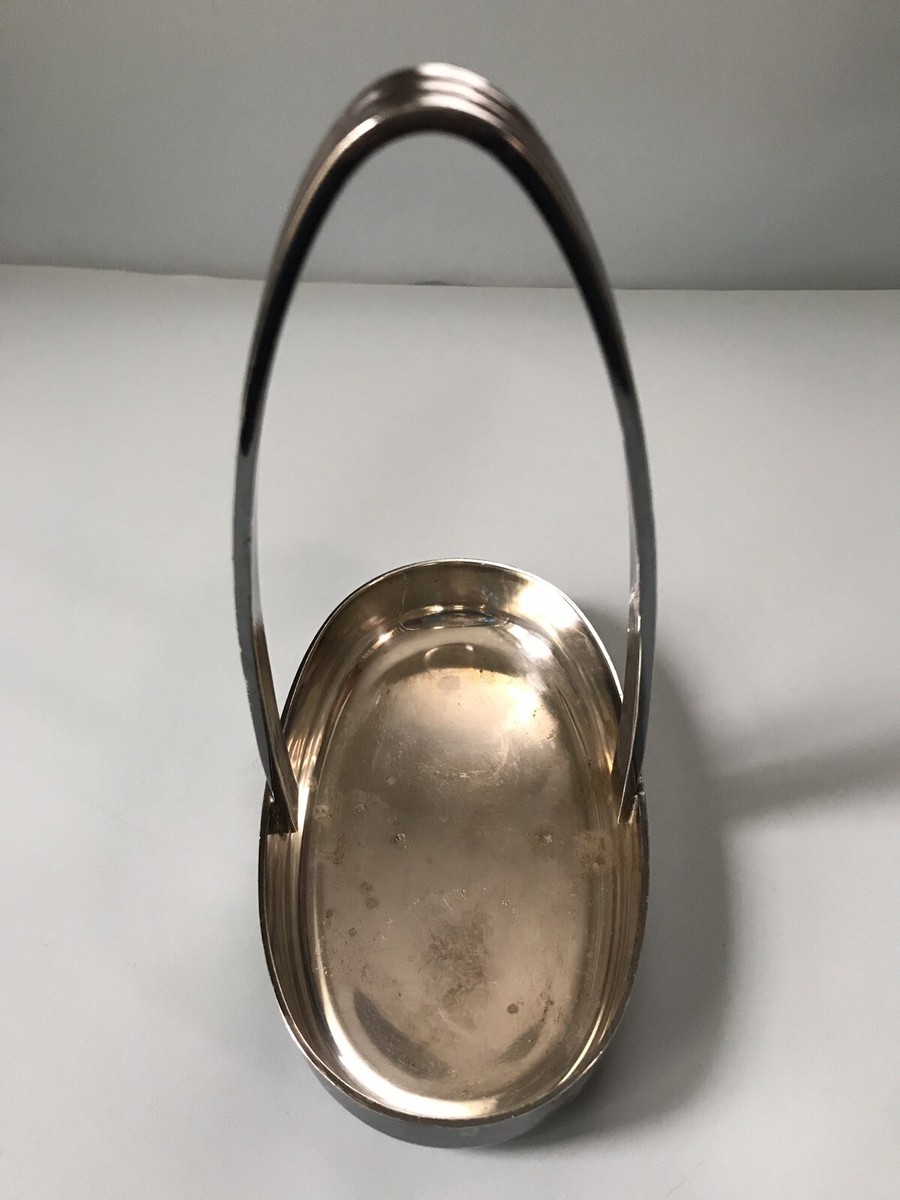 Vintage Oneida Sambonet Italy Silver-Plated Small Tray with Handle