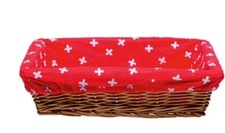 Käsefondue-Brotkorb Nouvel Swiss " Schweizer Kreuz " Design 32 x 23 x 9 cm SALE