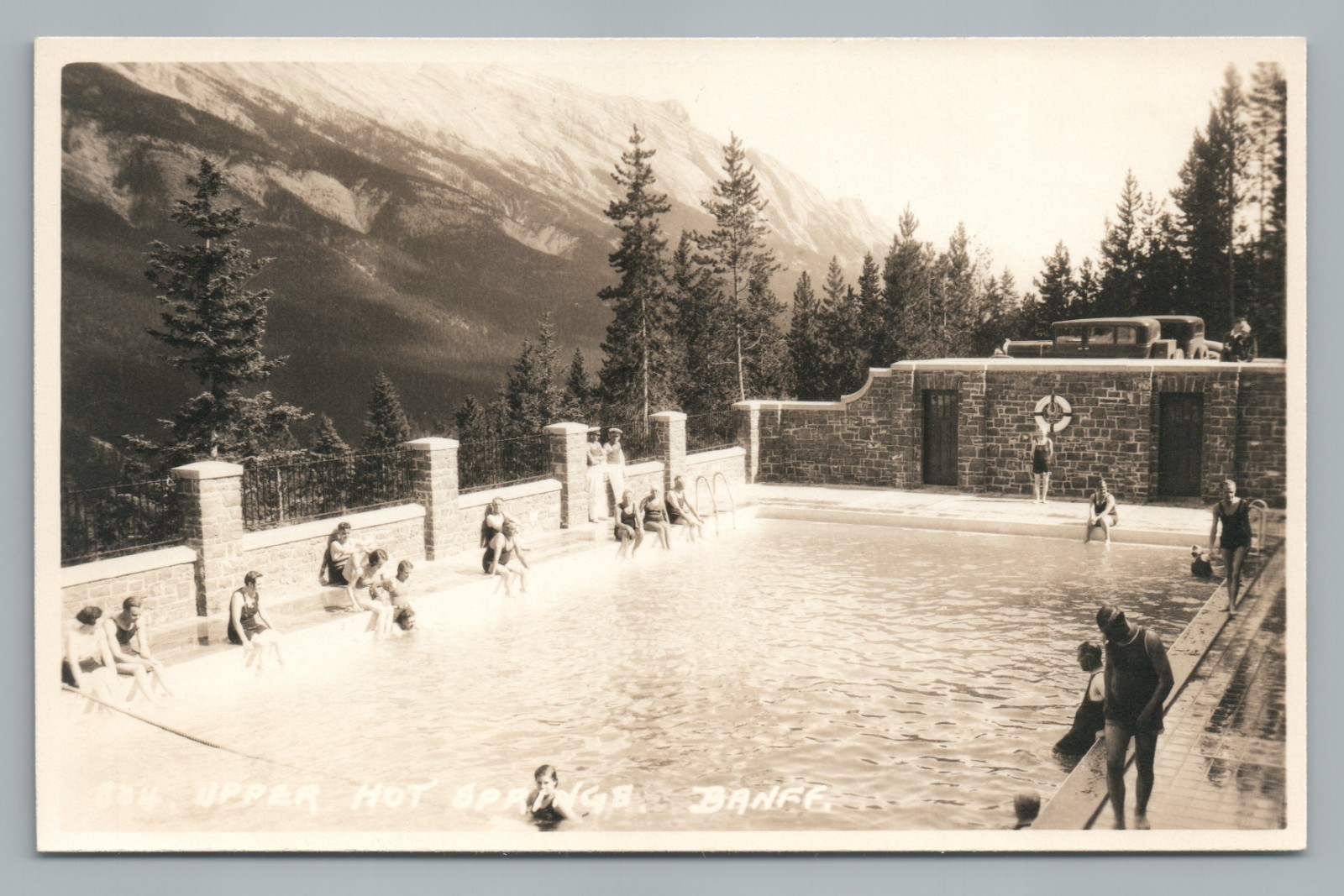 Upper Hot Springs Pool BANFF Byron Harmon—Antique Alberta Photo 1920s ...