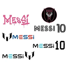 6 Messi football logo bundle vector clipart files svg, eps. ai, pdf, png, jpeg