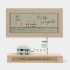 Quayside Caravan Ornament Mini Rustic Wooden Seaside Decoration East of India