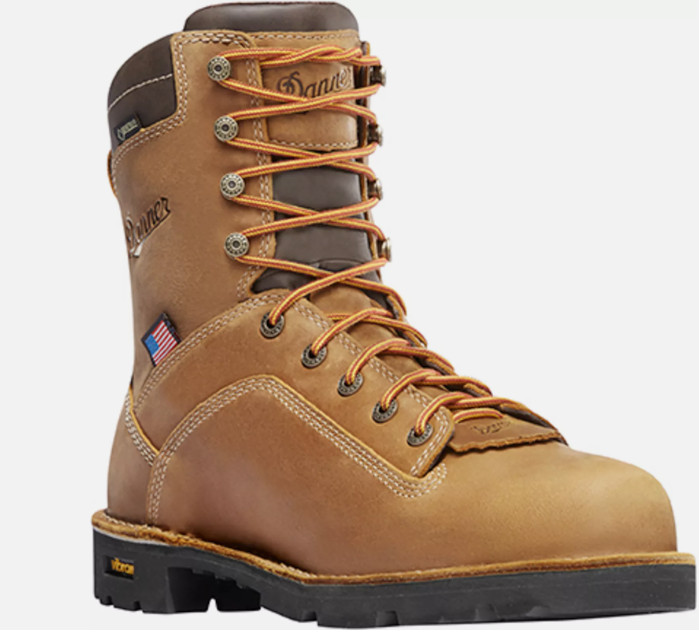 S Brown Leather Work Boots 17317