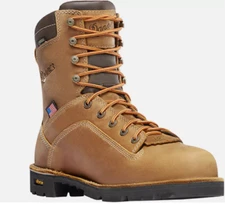 Danner Quarry USA Distressed AT Mens Brown Leather Work Boots 17317