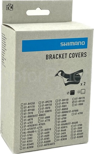 Cubiertas de soporte de palanca de freno Shimano ST-R9170 Dura-Ace STI NEGRAS Y0CA98010 - Imagen 2 de 10